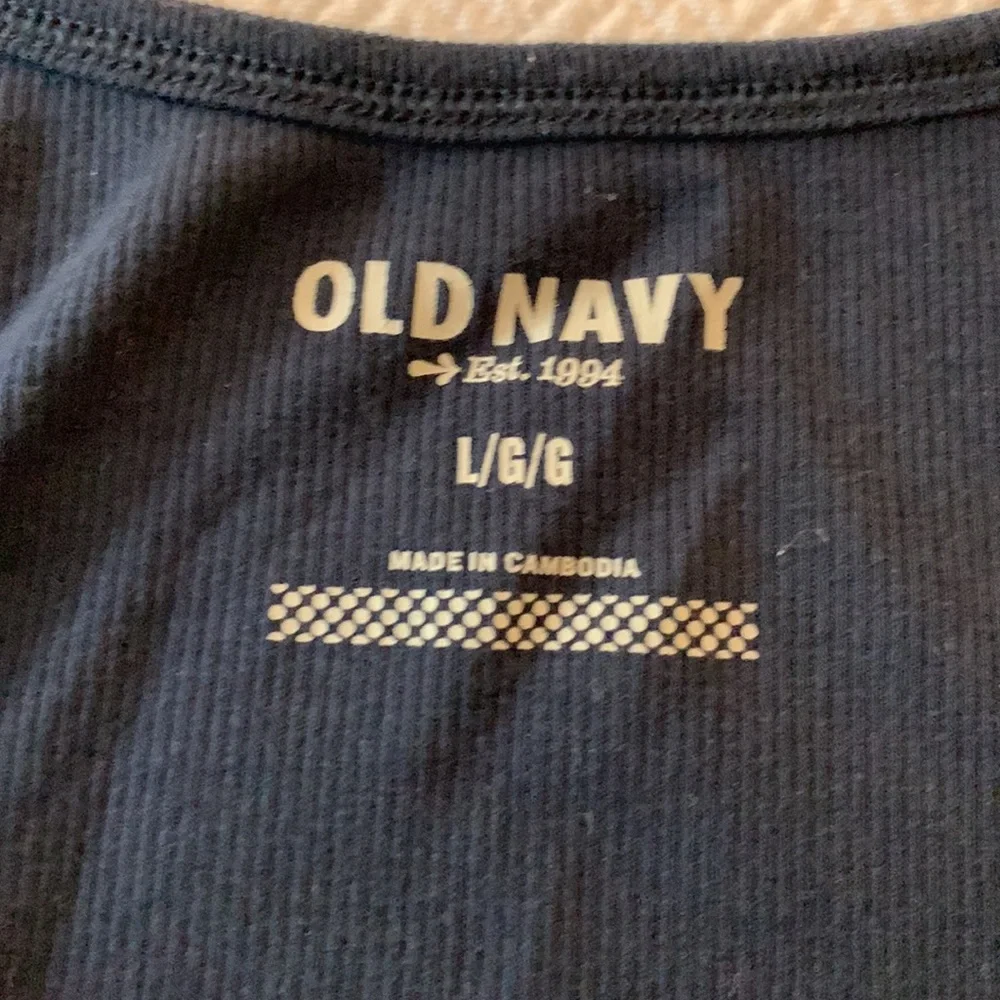 Old Navy Blue Ribbed Tank - Picture 5 of 7